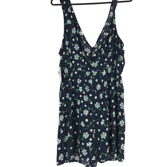 bp Pants - BP - WOMEN'S MEDIUM -NAVY BLAZER SOPHIE FLORAL ROMPER